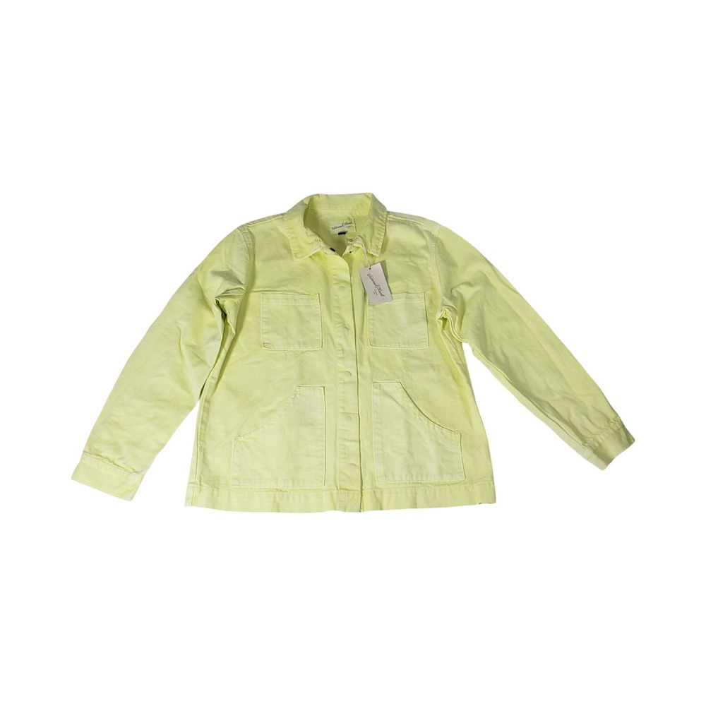 Universal Thread Womens Yellow Denim Chore Jacket Utility Workwear Size M NWT